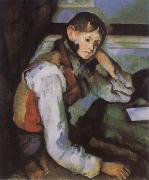 Paul Cezanne Boy in a Red Waistcoat oil on canvas